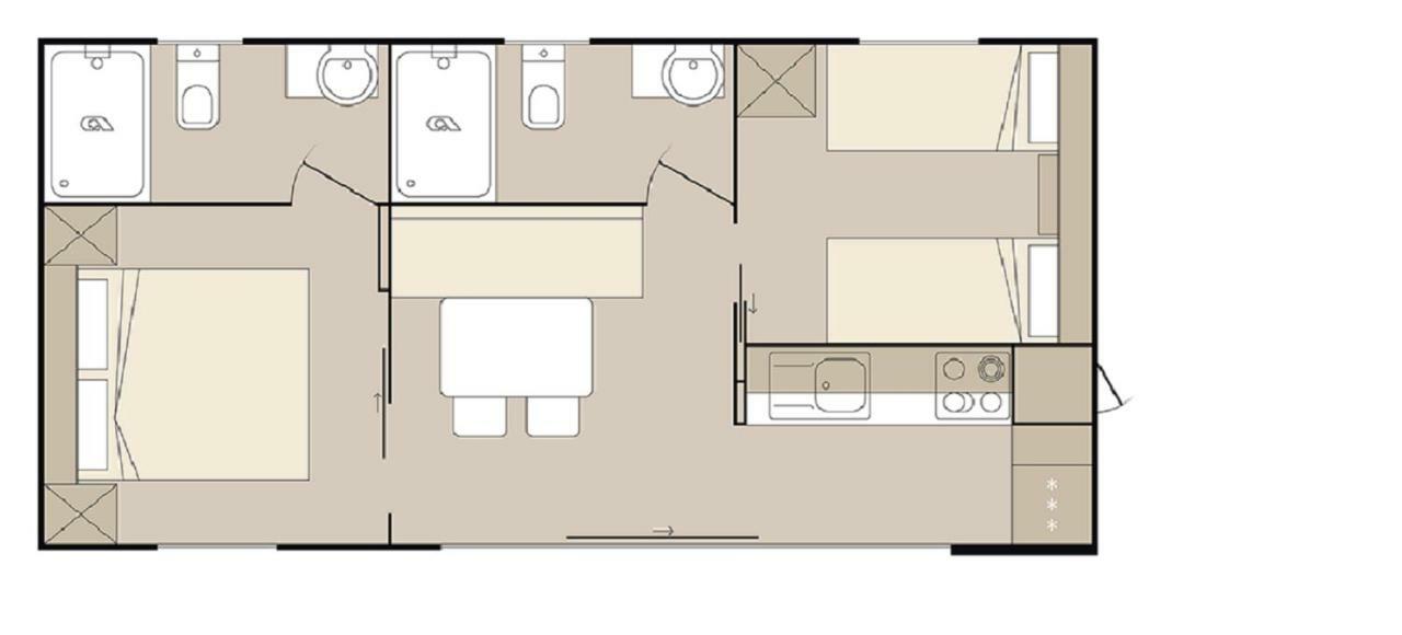 Seahorse Mobile Home, Soline Biograd Biograd Na Moru Dış mekan fotoğraf